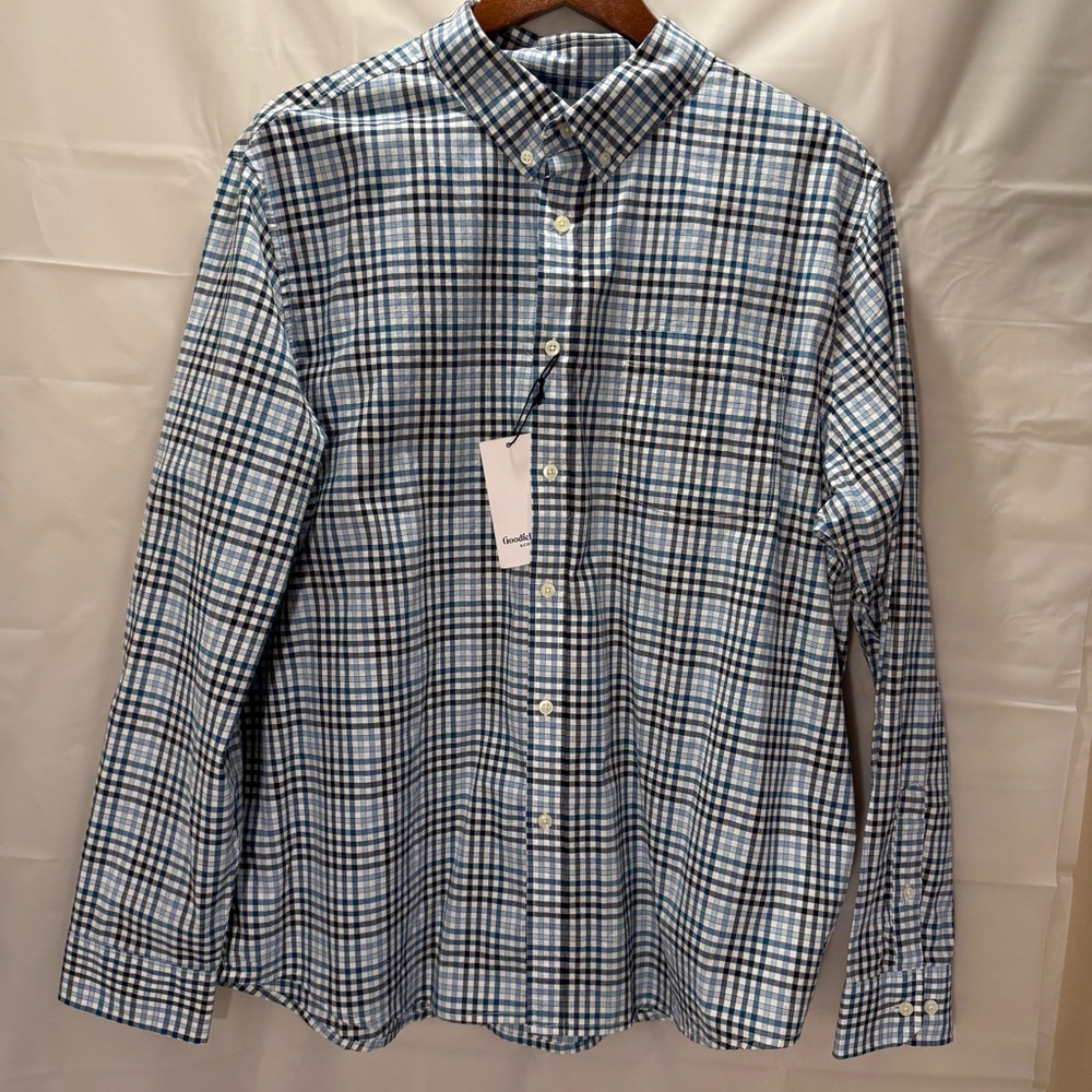 Men's Blue Checkered Shirt